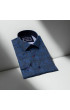 Slim Fit Uzun Kol Desenli Dijital Baskılı Erkek Gömlek 3GMK316039006