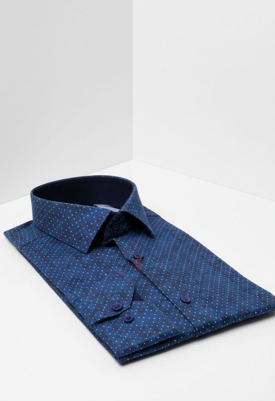 Slim Fit Uzun Kol Desenli Dijital Baskılı Erkek Gömlek 3GMK316039006