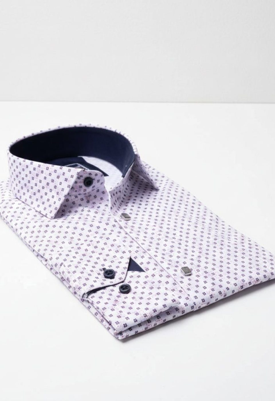 Slim Fit Uzun Kol Desenli Dijital Baskılı Erkek Gömlek 3GMK316040007
