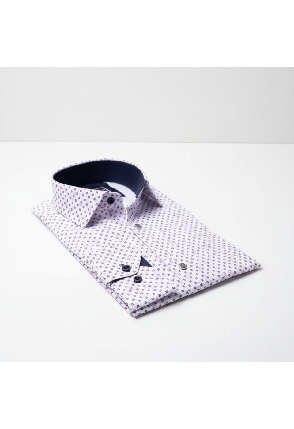 6040 CR DIGITAL CONTE 007 Slim Fit Uzun Kol Desenli Dijital Baskılı Erkek Gömlek 3GMK316040007 - Giovanni Fratelli