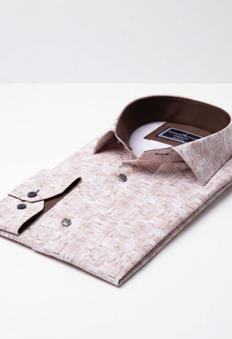 Slim Fit Uzun Kol Desenli Dijital Baskılı Erkek Gömlek 3GMK316040008