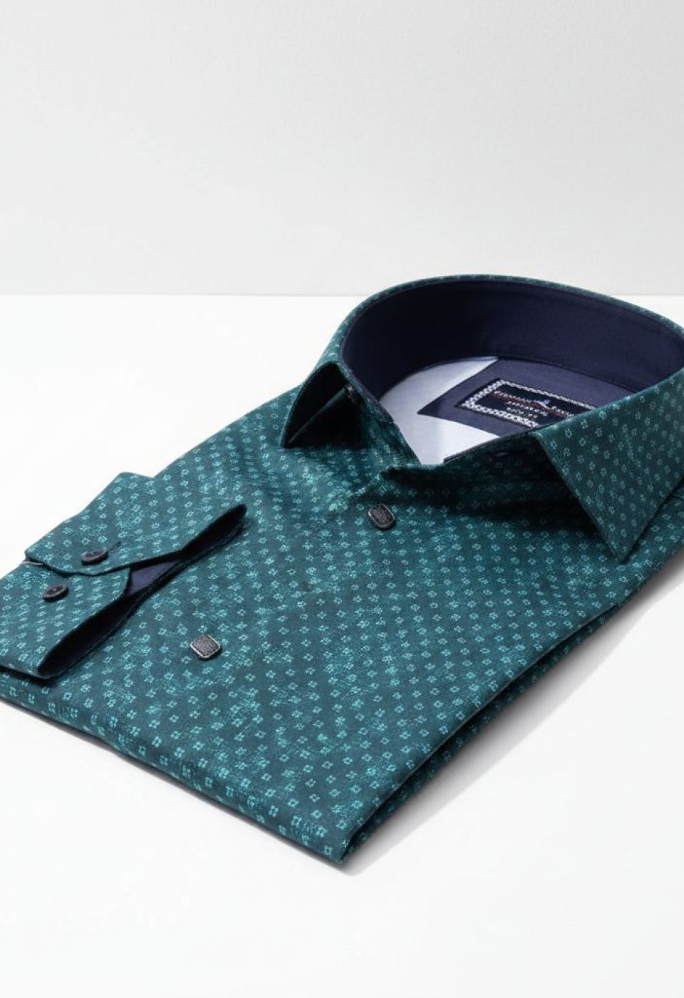 Slim Fit Uzun Kol Desenli Dijital Baskılı Erkek Gömlek 3GMK316040011