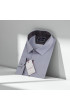 Büyük Beden Slim Fit Uzun Kol Desenli Saten Erkek Gömlek 4GMK316041002