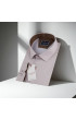 Büyük Beden Slim Fit Uzun Kol Desenli Saten Erkek Gömlek 4GMK316041007