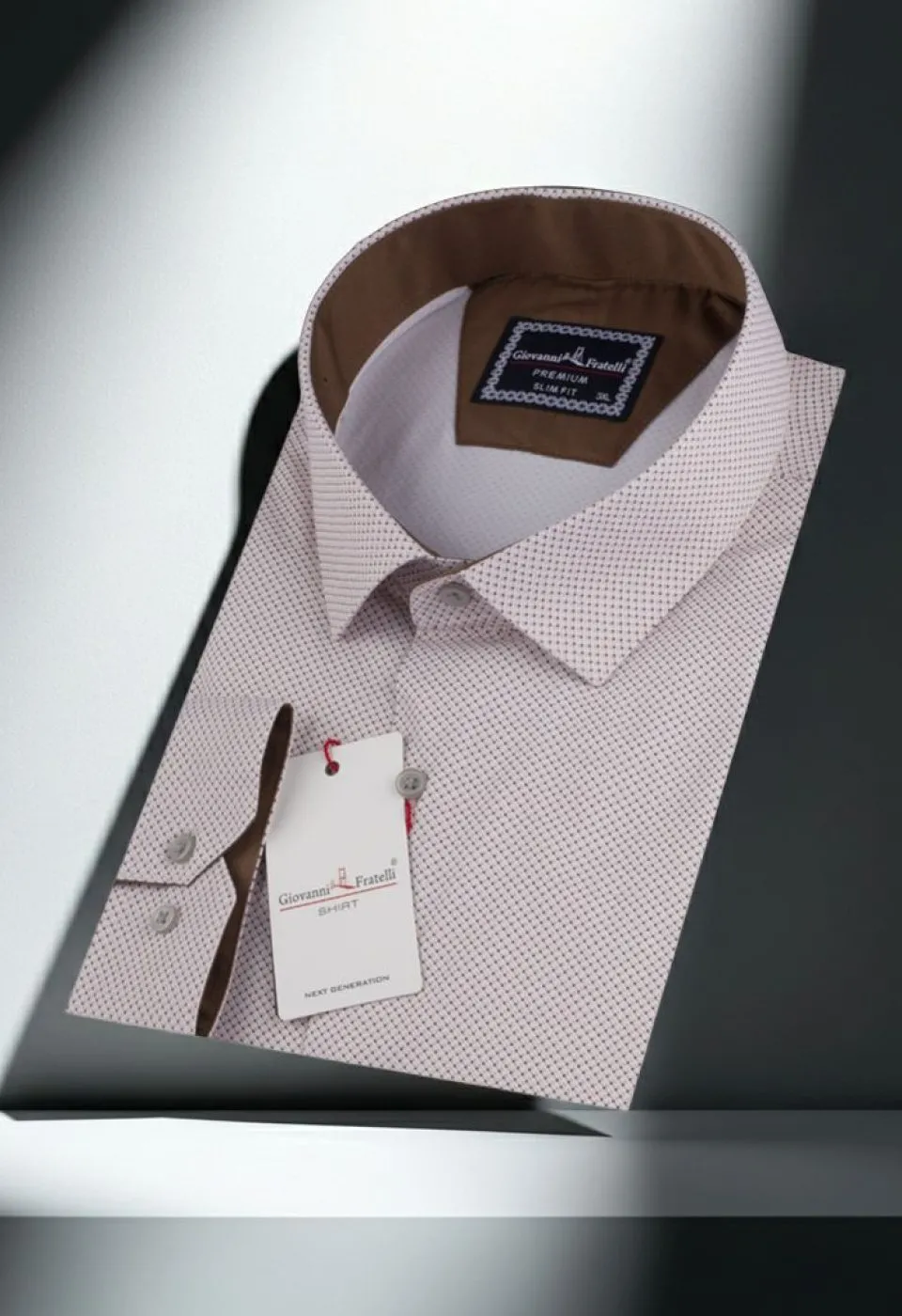 Büyük Beden Slim Fit Uzun Kol Desenli Saten Erkek Gömlek 4GMK316041007 Büyük Beden Slim Fit Uzun Kol Desenli Saten Erkek Gömlek 4GMK316041007