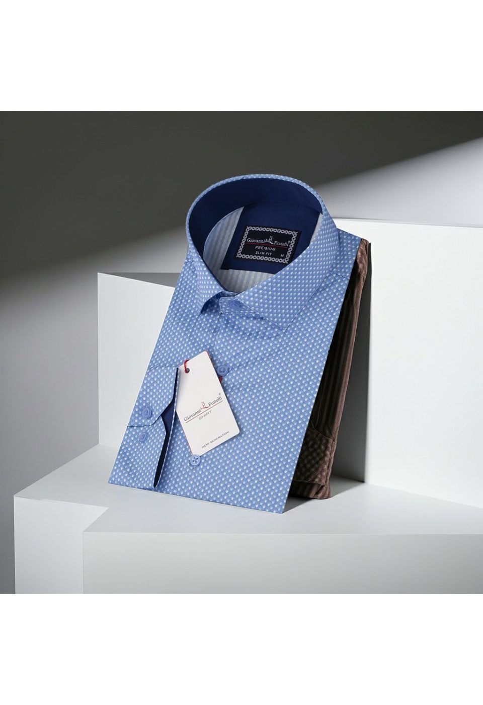 6048 CR DIGITAL FRESH 002 Slim Fit Uzun Kol Desenli Dijital Baskılı Erkek Gömlek 3GMK316048002 - Giovanni Fratelli