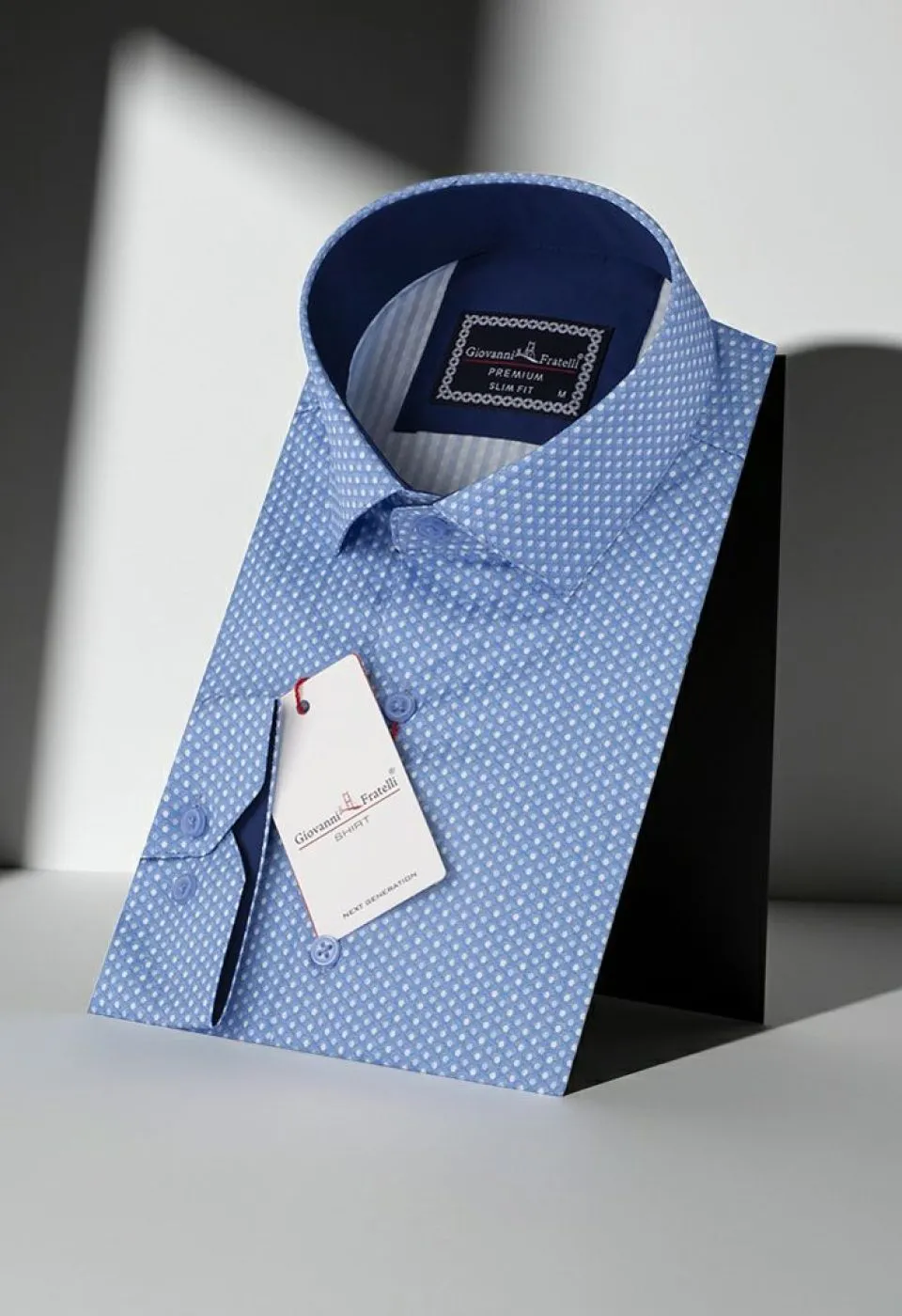 Slim Fit Uzun Kol Desenli Dijital Baskılı Erkek Gömlek 3GMK316048002