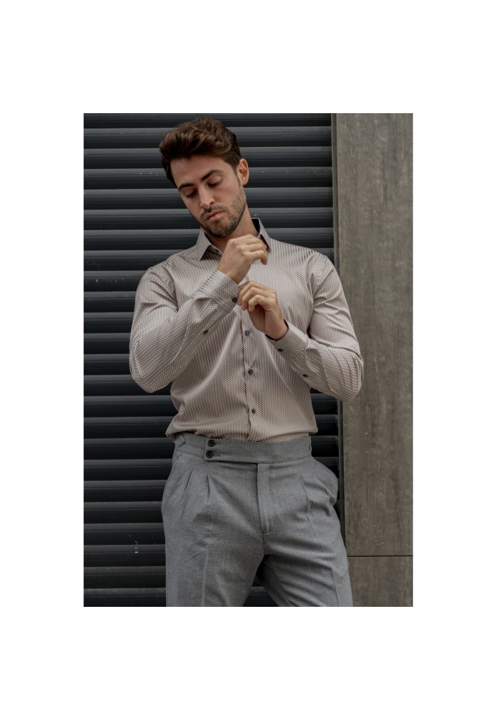 Slim Fit Uzun Kol Desenli Dijital Baskılı Erkek Gömlek 3GMK316048004 - Giovanni Fratelli
