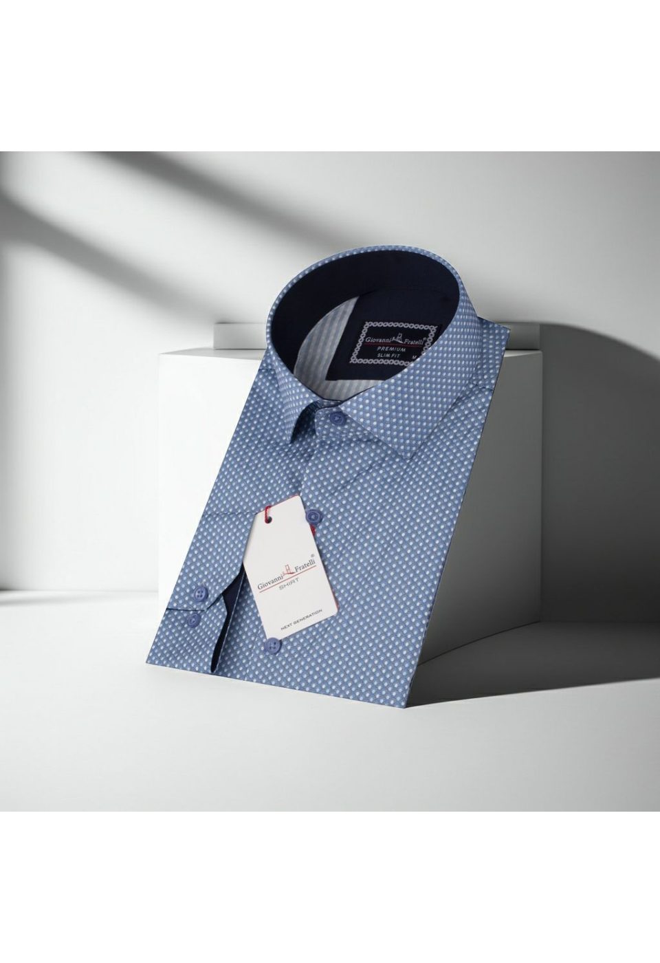 Slim Fit Uzun Kol Desenli Dijital Baskılı Erkek Gömlek 3GMK316048005 - Giovanni Fratelli