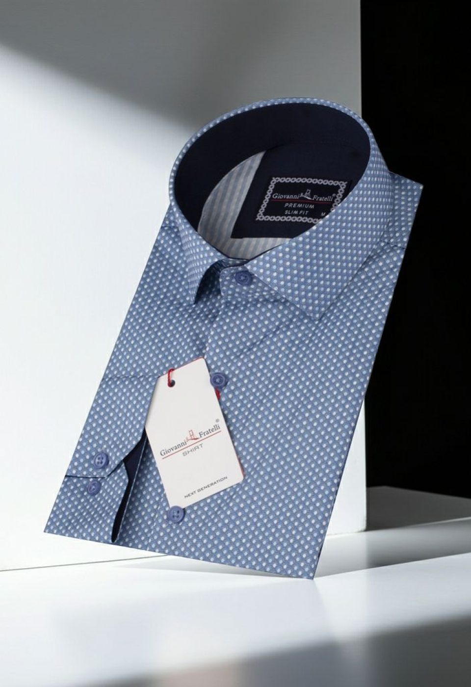 Slim Fit Uzun Kol Desenli Dijital Baskılı Erkek Gömlek 3GMK316048005 - Giovanni Fratelli