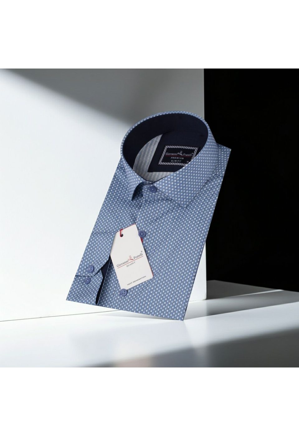Slim Fit Uzun Kol Desenli Dijital Baskılı Erkek Gömlek 3GMK316048005 - Giovanni Fratelli