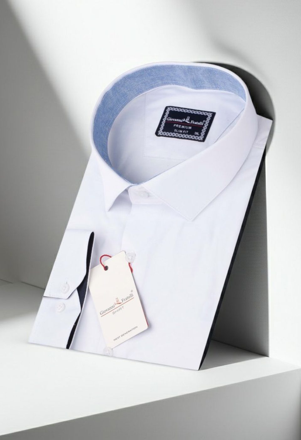 Büyük Beden Slim Fit Uzun Kol Düz Renk Saten Erkek Gömlek 4GMK316051001