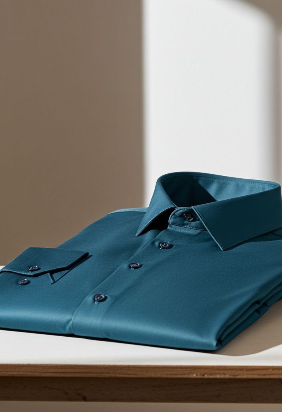 Büyük Beden Slim Fit Uzun Kol Düz Renk Saten Erkek Gömlek 4GMK316051004