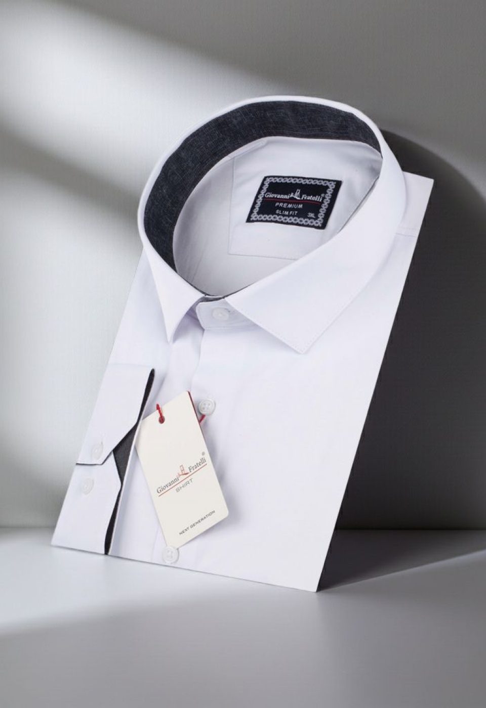 Büyük Beden Slim Fit Uzun Kol Düz Renk Saten Erkek Gömlek 4GMK316051008