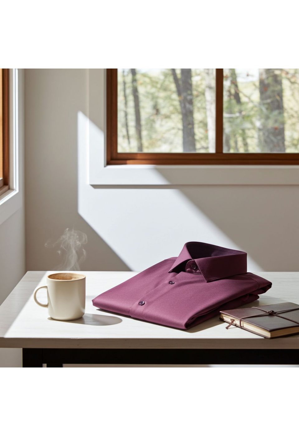 Büyük Beden Slim Fit Uzun Kol Düz Renk Saten Erkek Gömlek 4GMK316051012 - Giovanni Fratelli