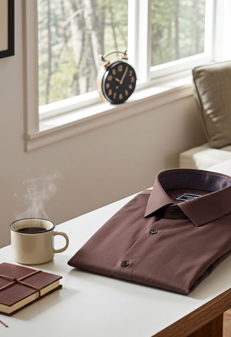 Büyük Beden Slim Fit Uzun Kol Düz Renk Saten Erkek Gömlek 4GMK316051014 - Giovanni Fratelli