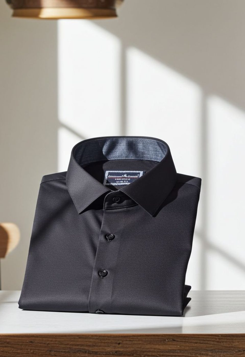 Büyük Beden Slim Fit Uzun Kol Düz Renk Saten Erkek Gömlek 4GMK316051018