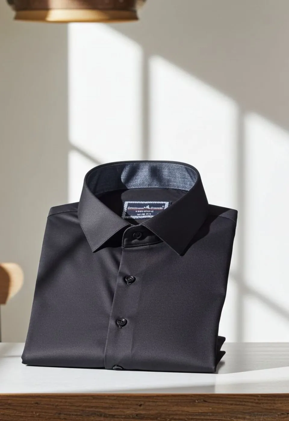 Büyük Beden Slim Fit Uzun Kol Düz Renk Saten Erkek Gömlek 4GMK316051018 - Giovanni Fratelli