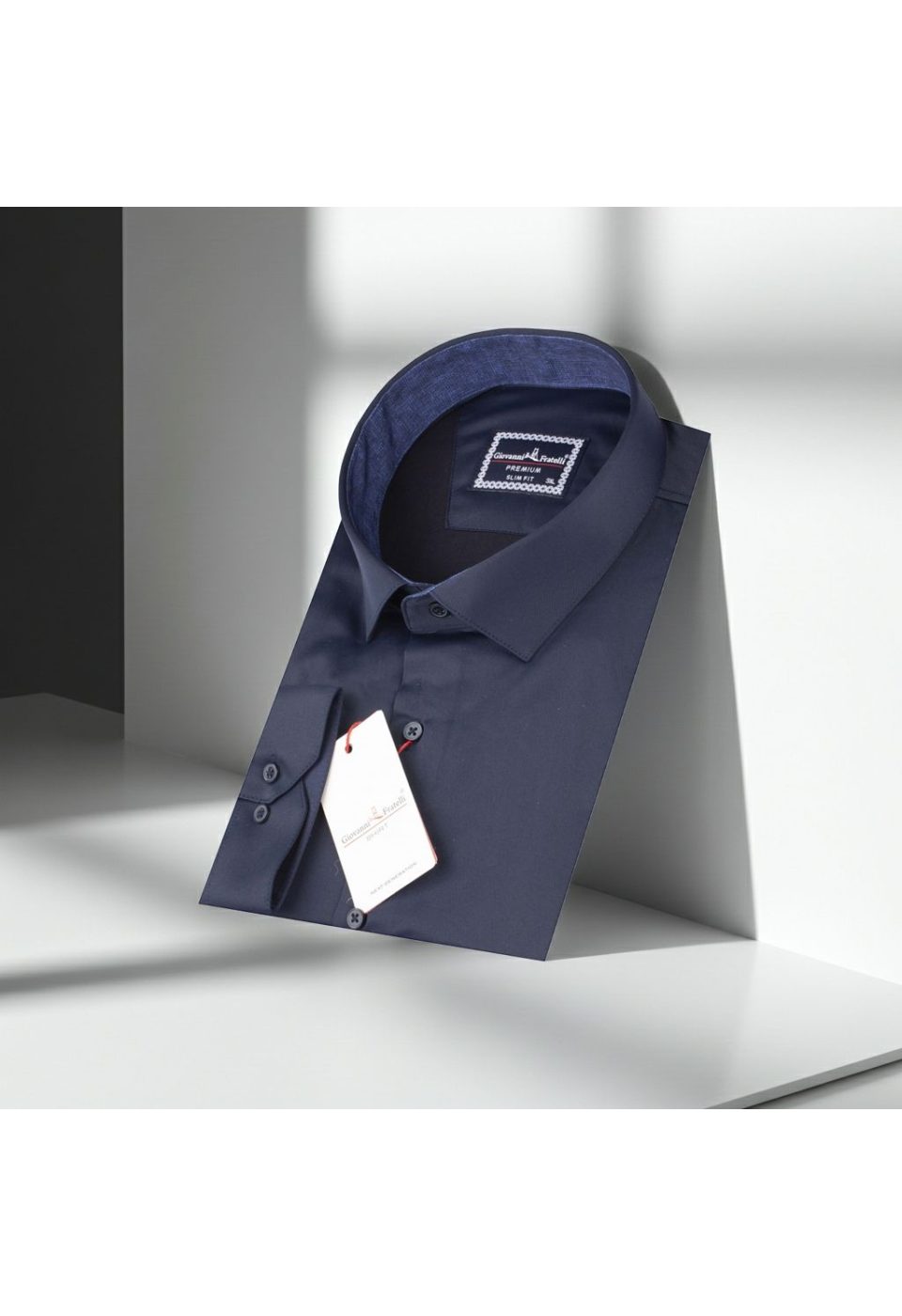 6051 BT CR SATIN 020 Büyük Beden Slim Fit Uzun Kol Düz Renk Saten Erkek Gömlek 4GMK316051020 - Giovanni Fratelli