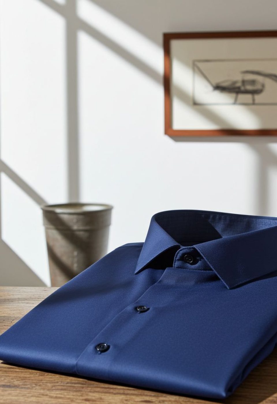 Büyük Beden Slim Fit Uzun Kol Düz Renk Saten Erkek Gömlek 4GMK316051025 - Giovanni Fratelli