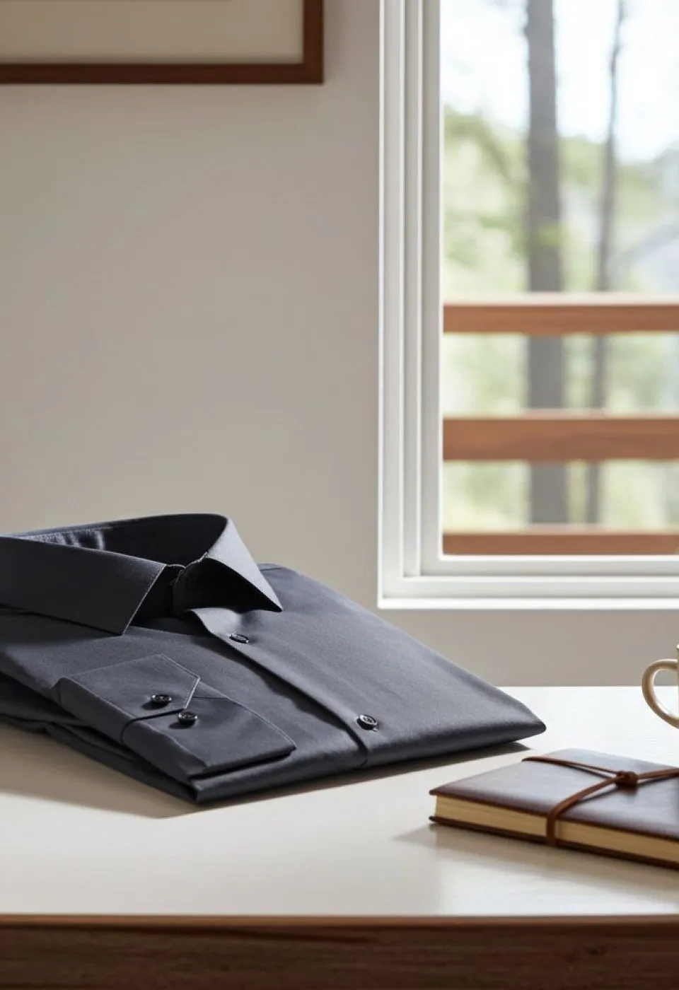 Büyük Beden Slim Fit Uzun Kol Düz Renk Saten Erkek Gömlek 4GMK316051028