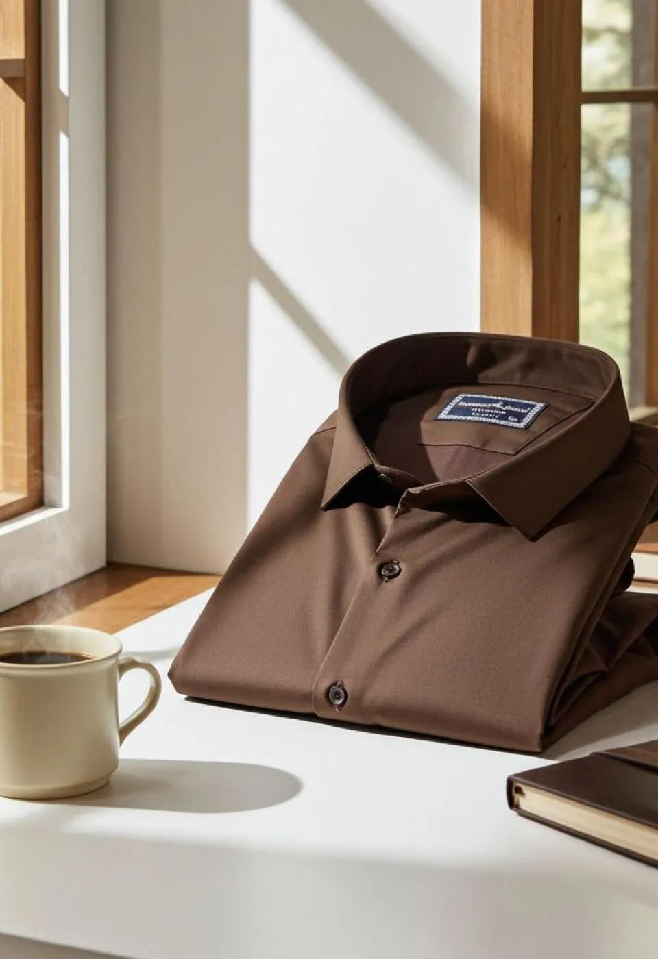 Büyük Beden Slim Fit Uzun Kol Düz Renk Saten Erkek Gömlek 4GMK316051034