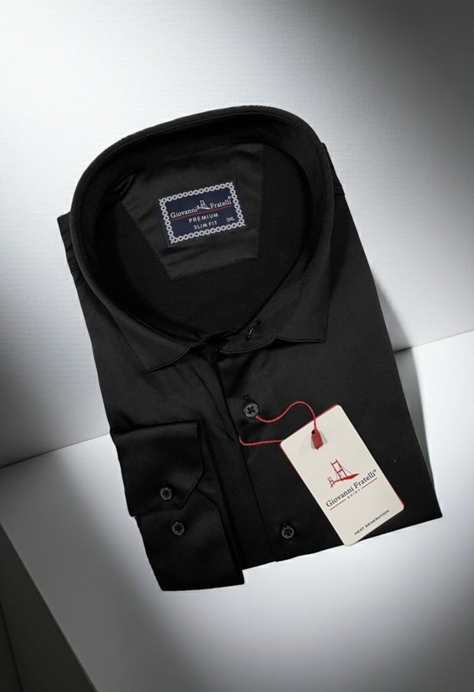 6051 BT CR SATIN 037 Büyük Beden Slim Fit Uzun Kol Düz Renk Saten Erkek Gömlek 4GMK316051037 - Giovanni Fratelli