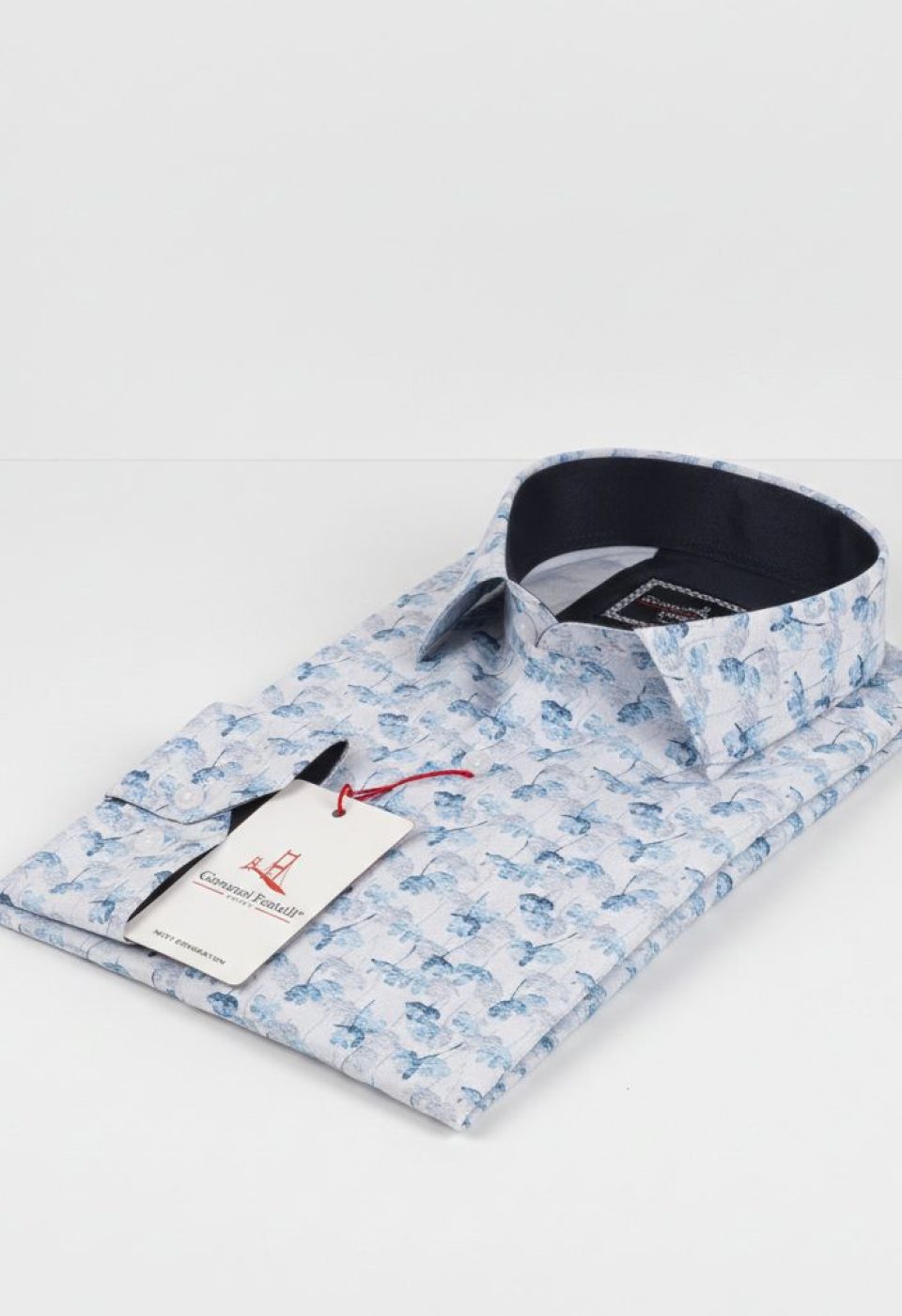 Slim Fit Uzun Kol Desenli Dijital Baskılı Erkek Gömlek 3GMK316059005 - Giovanni Fratelli