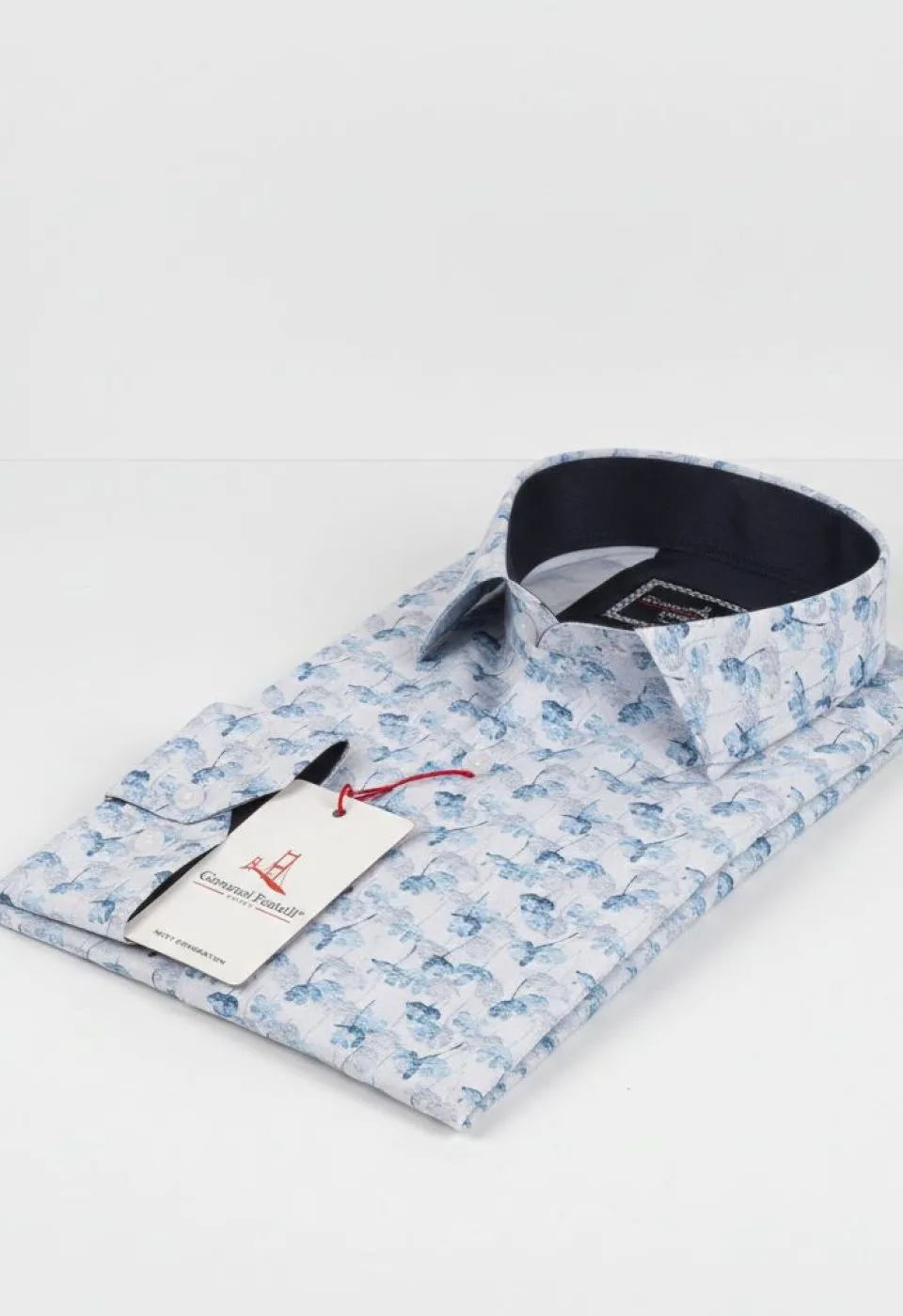 Slim Fit Uzun Kol Desenli Dijital Baskılı Erkek Gömlek 3GMK316059005 - Giovanni Fratelli
