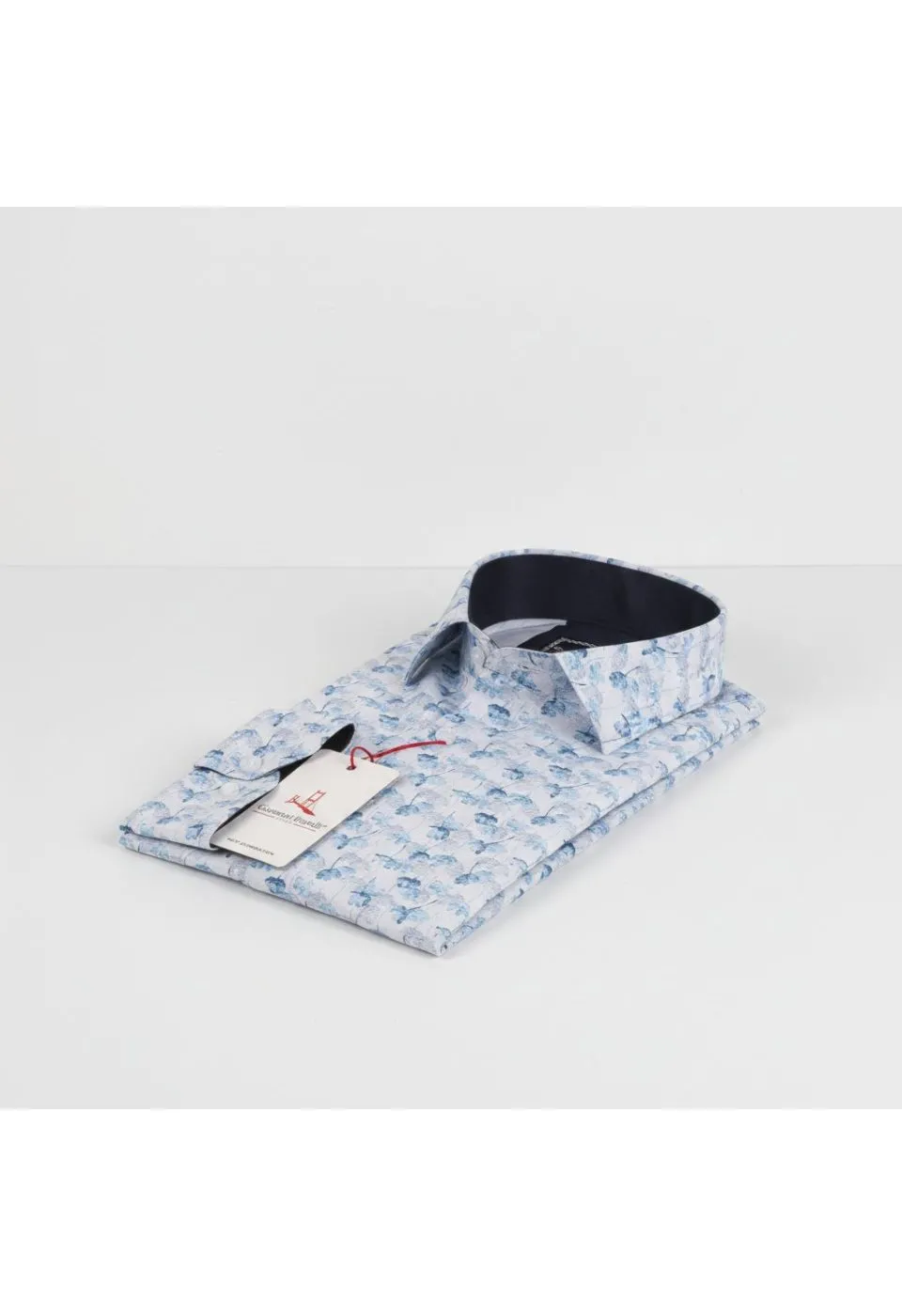 Slim Fit Uzun Kol Desenli Dijital Baskılı Erkek Gömlek 3GMK316059005 - Giovanni Fratelli