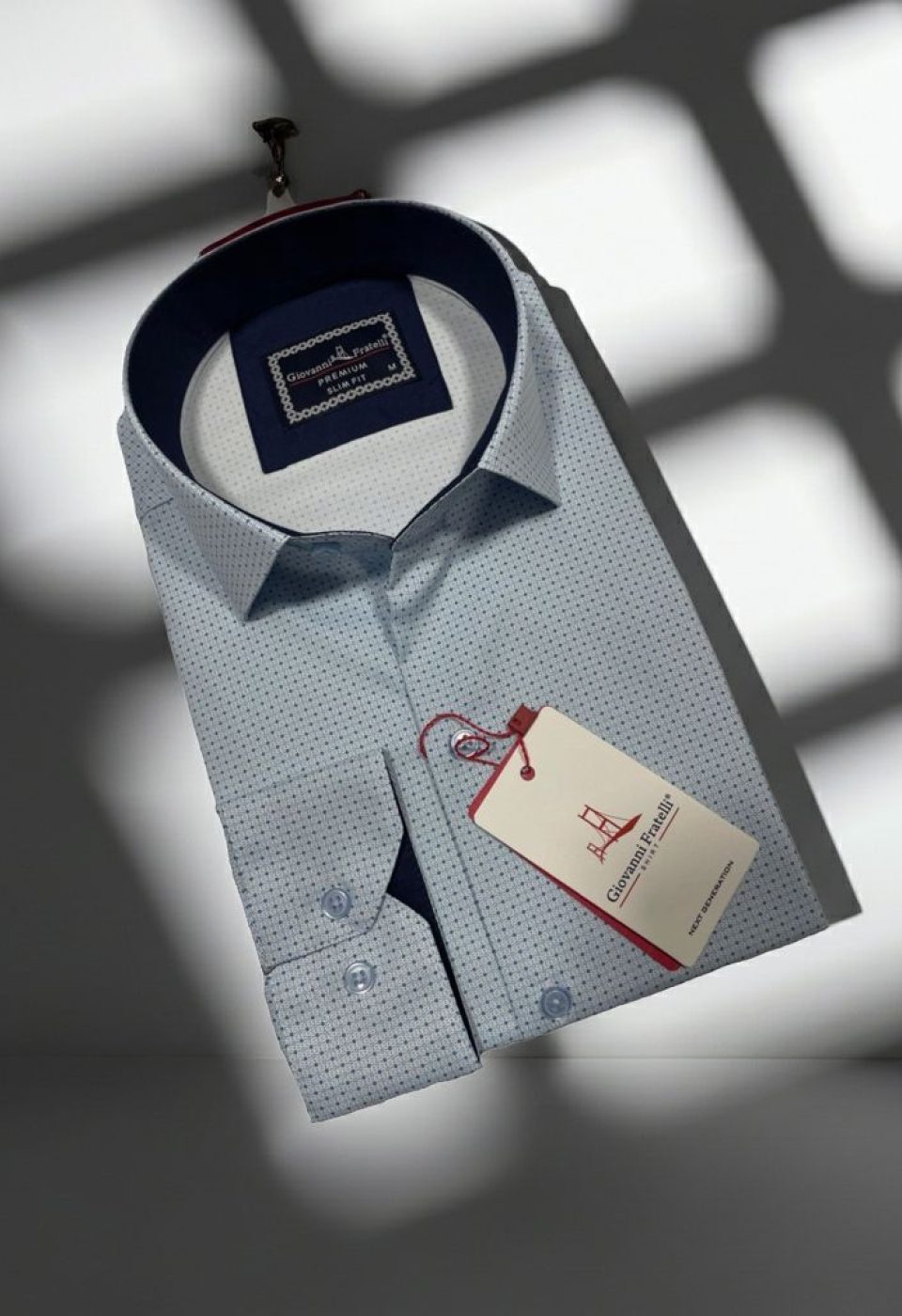 6075 CR DIGITAL 006 Slim Fit Uzun Kol Desenli Dijital Baskılı Erkek Gömlek 3GMK316075006 - Giovanni Fratelli