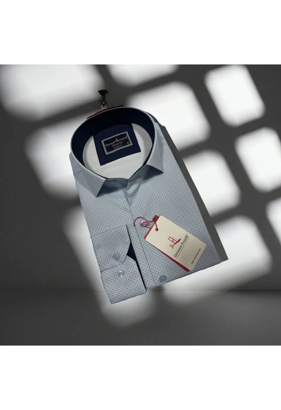 Slim Fit Uzun Kol Desenli Dijital Baskılı Erkek Gömlek 3GMK316075006 - Giovanni Fratelli
