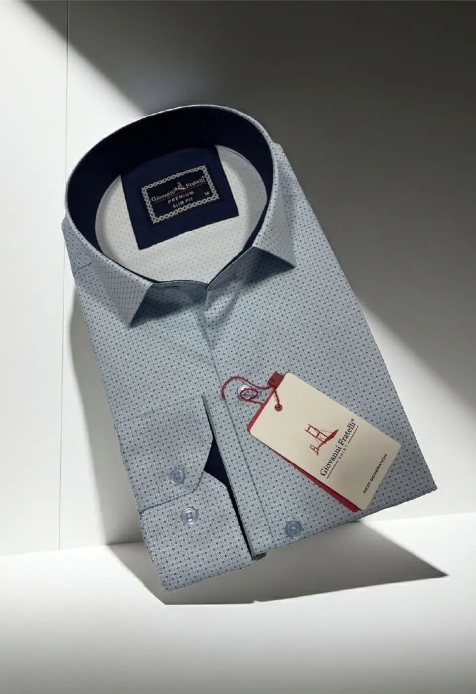 Slim Fit Uzun Kol Desenli Dijital Baskılı Erkek Gömlek 3GMK316075006 - Giovanni Fratelli