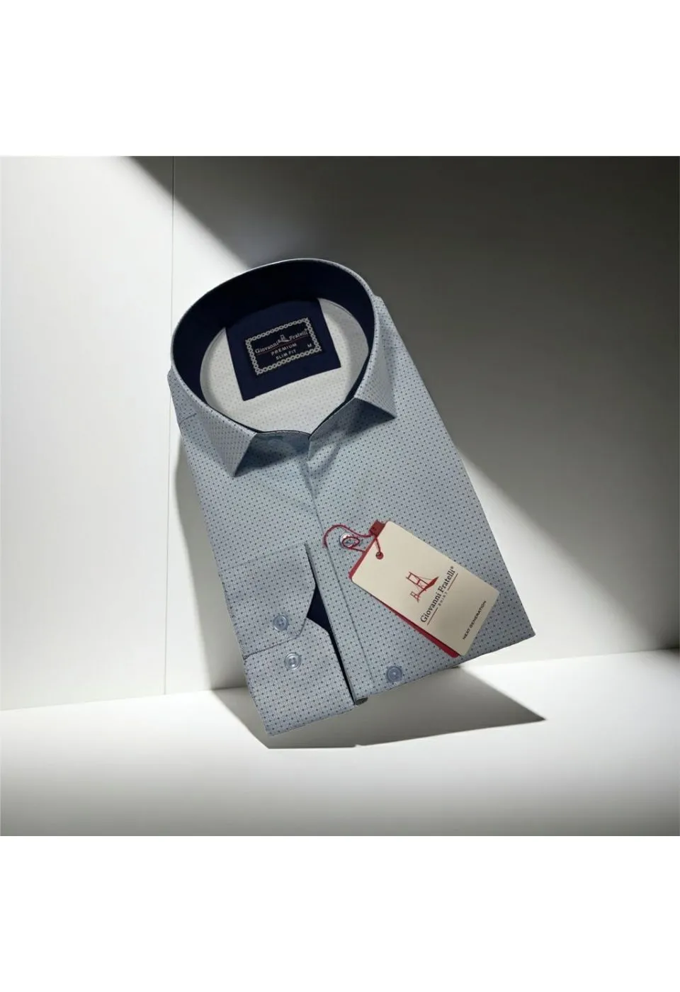 Slim Fit Uzun Kol Desenli Dijital Baskılı Erkek Gömlek 3GMK316075006 - Giovanni Fratelli