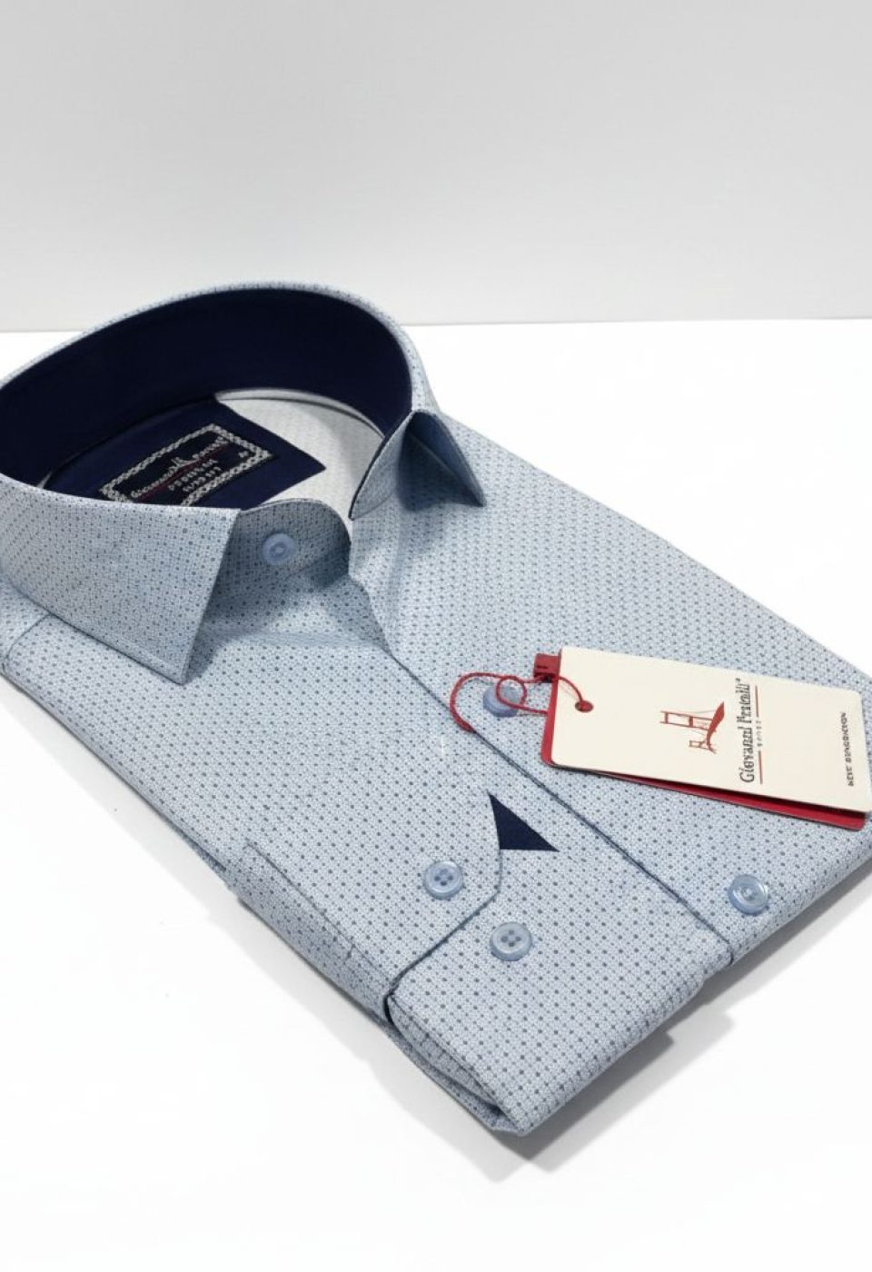 6075 CR DIGITAL 006 Slim Fit Uzun Kol Desenli Dijital Baskılı Erkek Gömlek 3GMK316075006 - Giovanni Fratelli