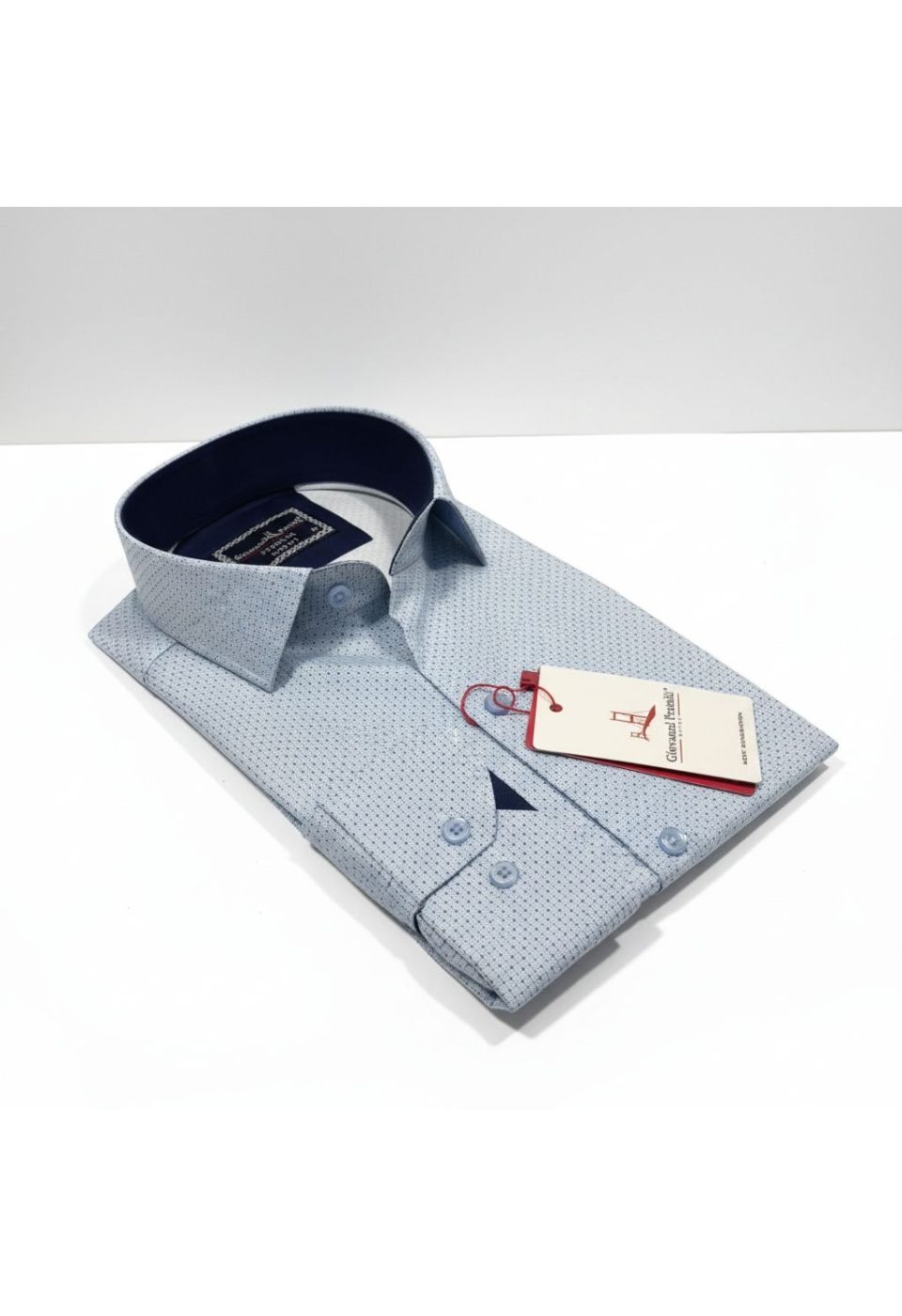 6075 CR DIGITAL 006 Slim Fit Uzun Kol Desenli Dijital Baskılı Erkek Gömlek 3GMK316075006 - Giovanni Fratelli