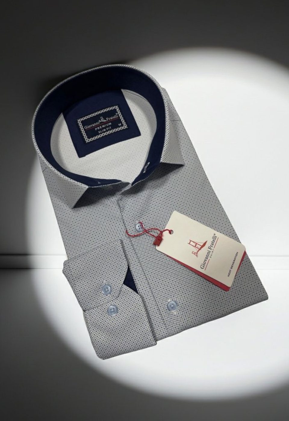 Slim Fit Uzun Kol Desenli Dijital Baskılı Erkek Gömlek 3GMK316076003