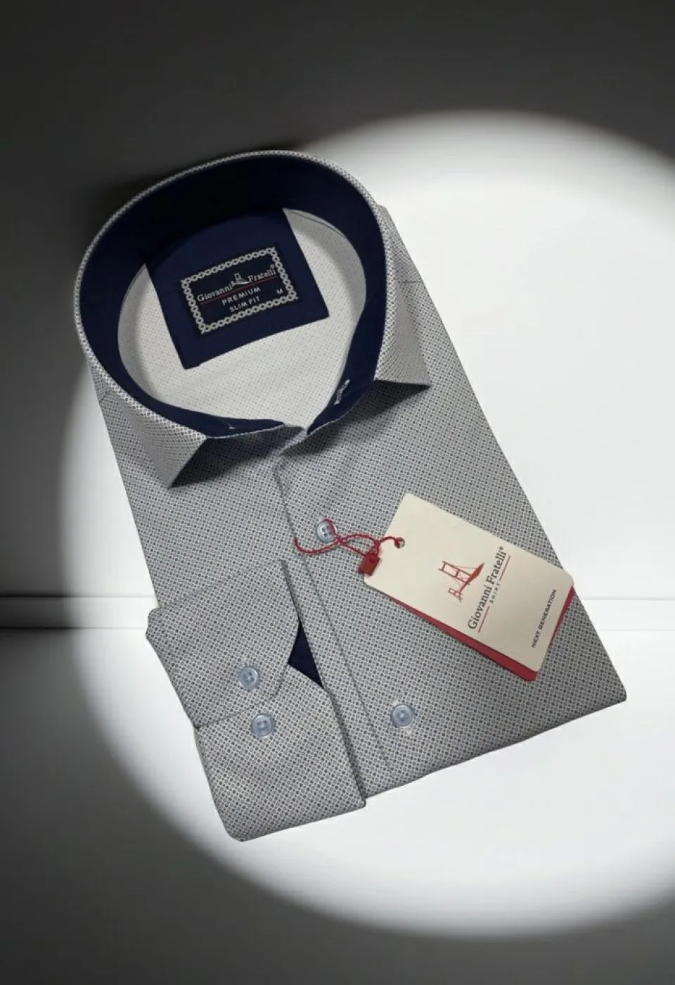 Slim Fit Uzun Kol Desenli Dijital Baskılı Erkek Gömlek 3GMK316076003 - Giovanni Fratelli