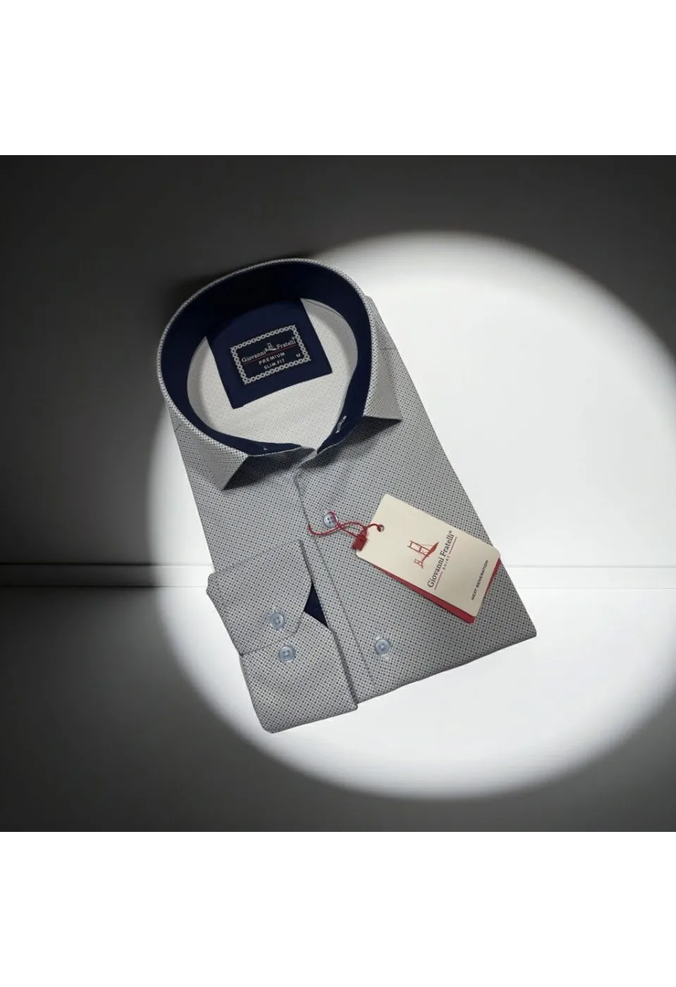 Slim Fit Uzun Kol Desenli Dijital Baskılı Erkek Gömlek 3GMK316076003 - Giovanni Fratelli