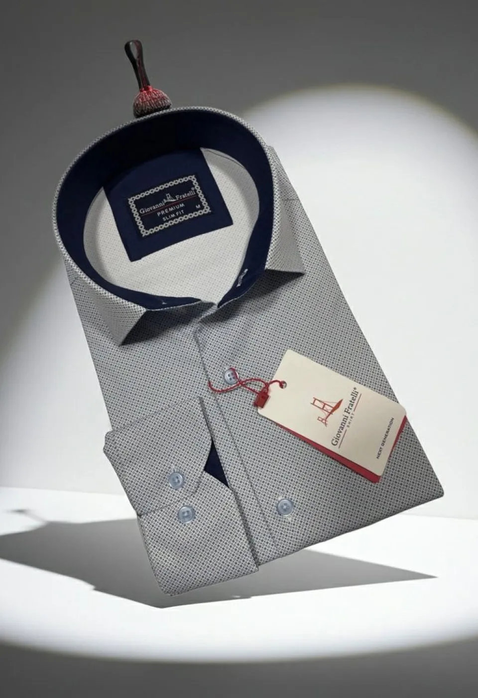 Slim Fit Uzun Kol Desenli Dijital Baskılı Erkek Gömlek 3GMK316076003 - Giovanni Fratelli