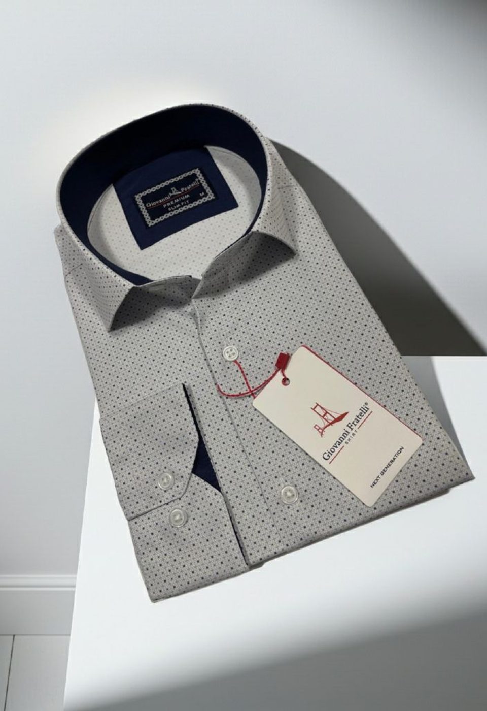 Slim Fit Uzun Kol Desenli Dijital Baskılı Erkek Gömlek 3GMK316077001 - Giovanni Fratelli