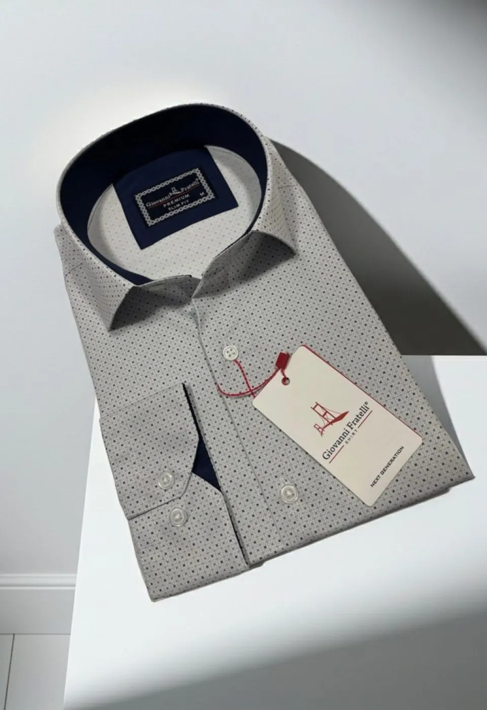 Slim Fit Uzun Kol Desenli Dijital Baskılı Erkek Gömlek 3GMK316077001 - Giovanni Fratelli