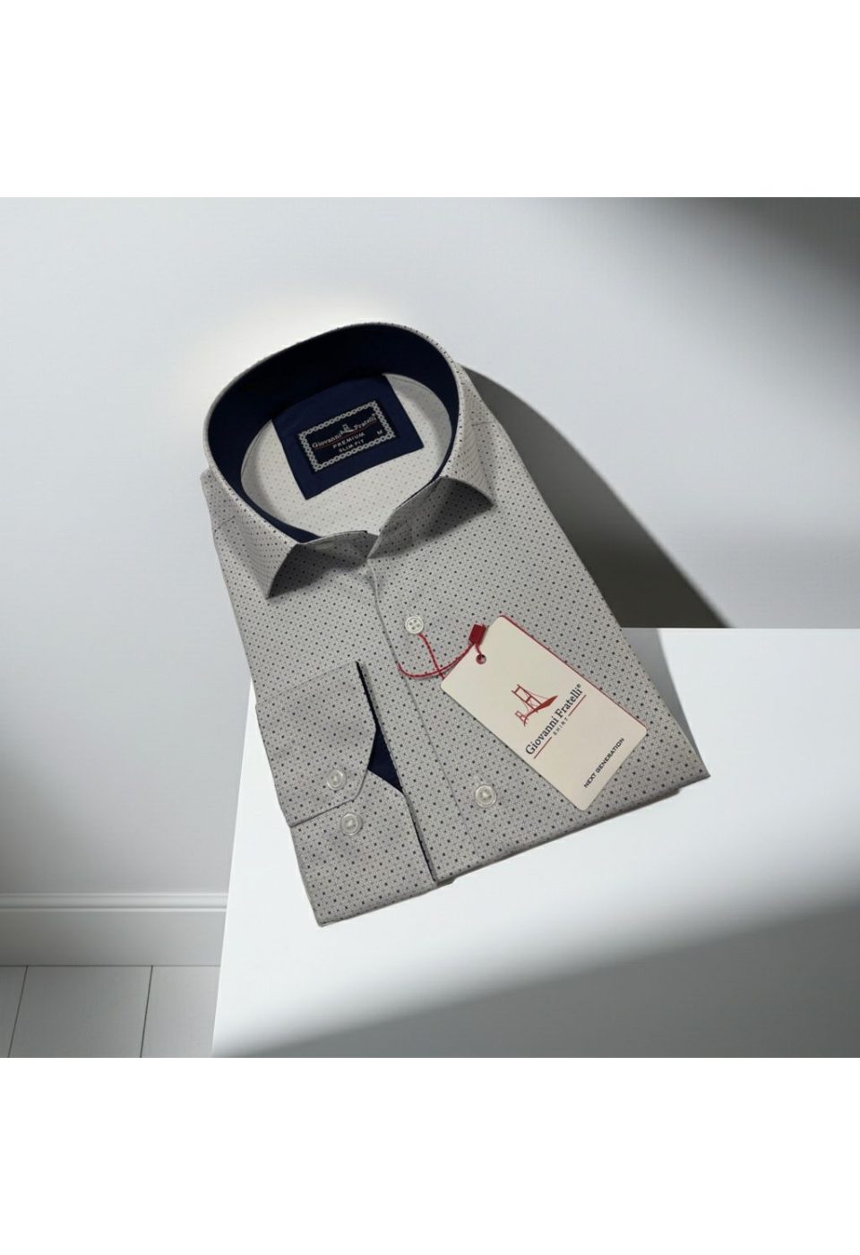 Slim Fit Uzun Kol Desenli Dijital Baskılı Erkek Gömlek 3GMK316077001 - Giovanni Fratelli