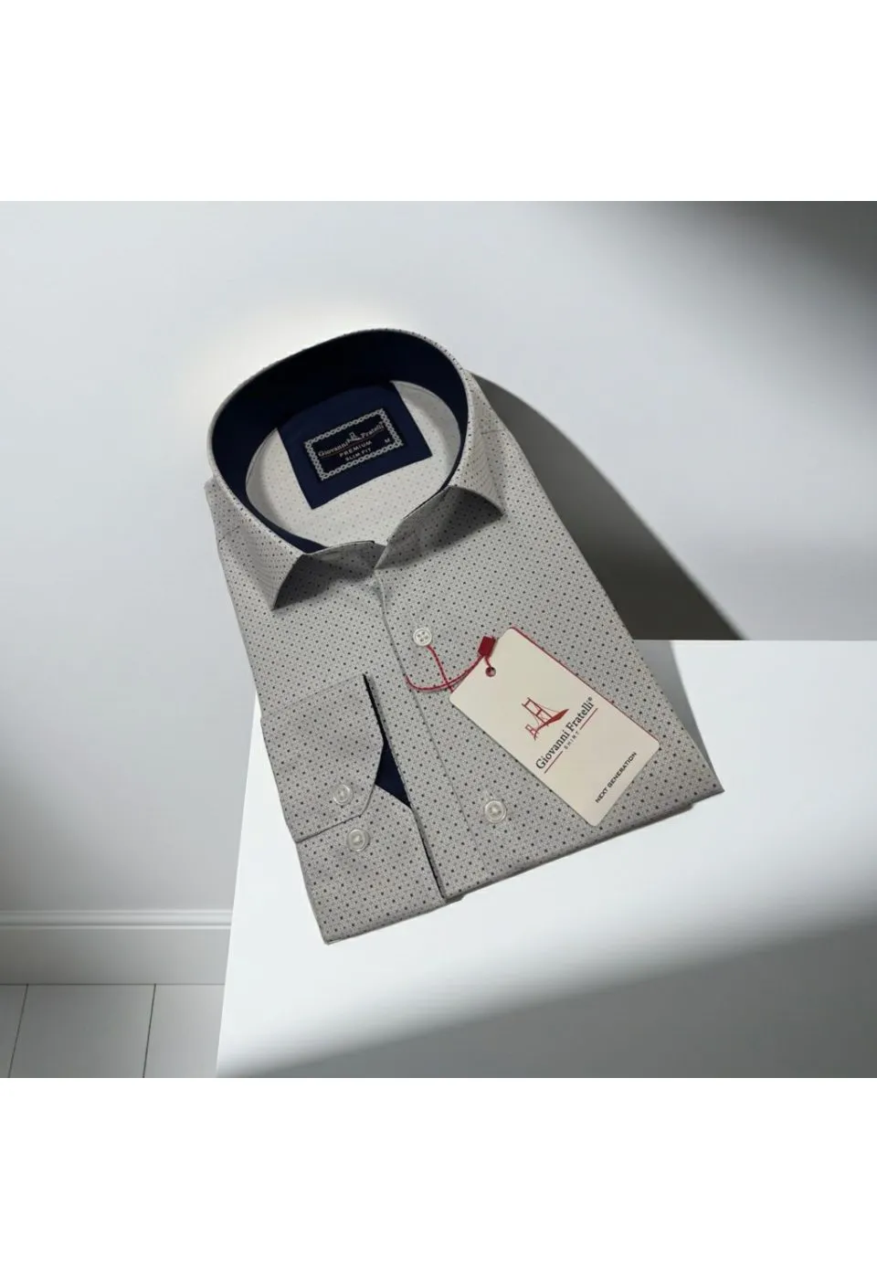 Slim Fit Uzun Kol Desenli Dijital Baskılı Erkek Gömlek 3GMK316077001 - Giovanni Fratelli
