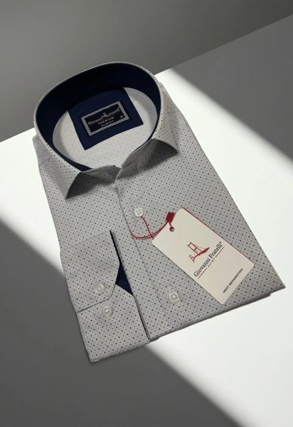 Slim Fit Uzun Kol Desenli Dijital Baskılı Erkek Gömlek 3GMK316077001 - Giovanni Fratelli