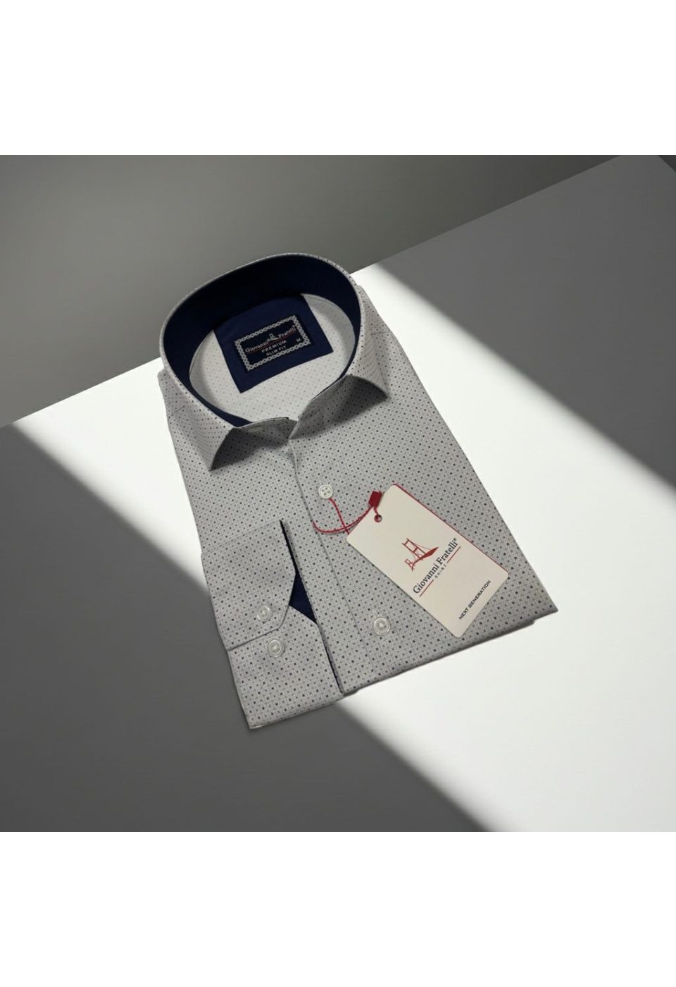Slim Fit Uzun Kol Desenli Dijital Baskılı Erkek Gömlek 3GMK316077001 - Giovanni Fratelli