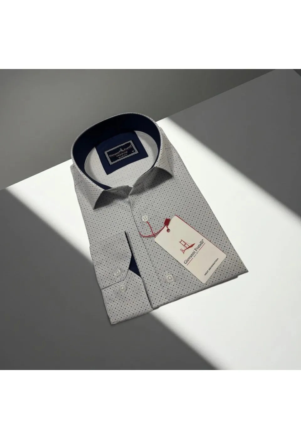 Slim Fit Uzun Kol Desenli Dijital Baskılı Erkek Gömlek 3GMK316077001 - Giovanni Fratelli