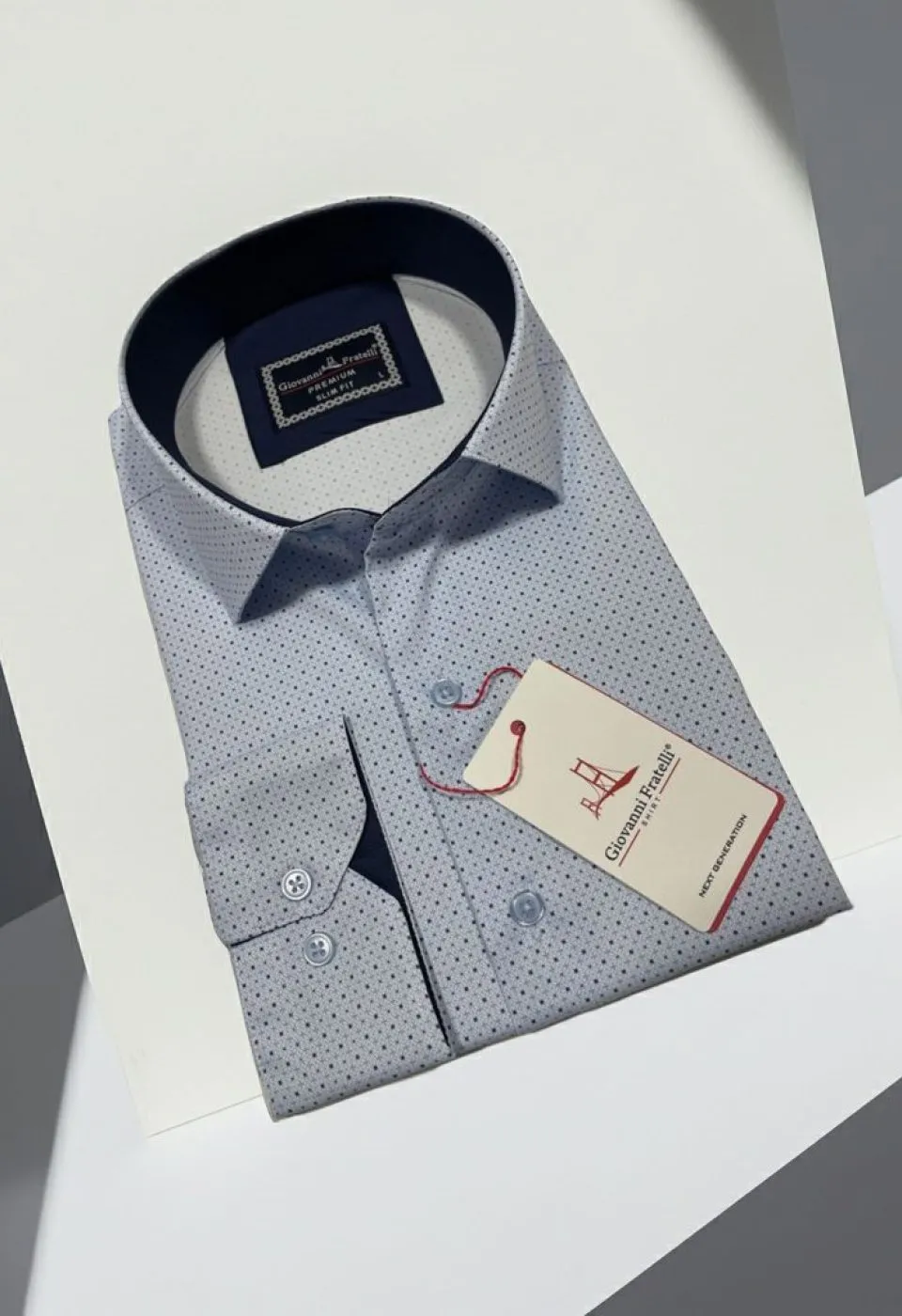 Slim Fit Uzun Kol Desenli Dijital Baskılı Erkek Gömlek 3GMK316077003 - Giovanni Fratelli