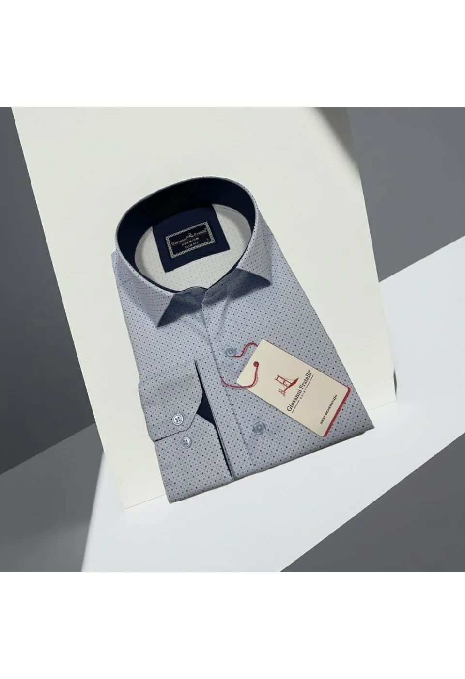 Slim Fit Uzun Kol Desenli Dijital Baskılı Erkek Gömlek 3GMK316077003 - Giovanni Fratelli