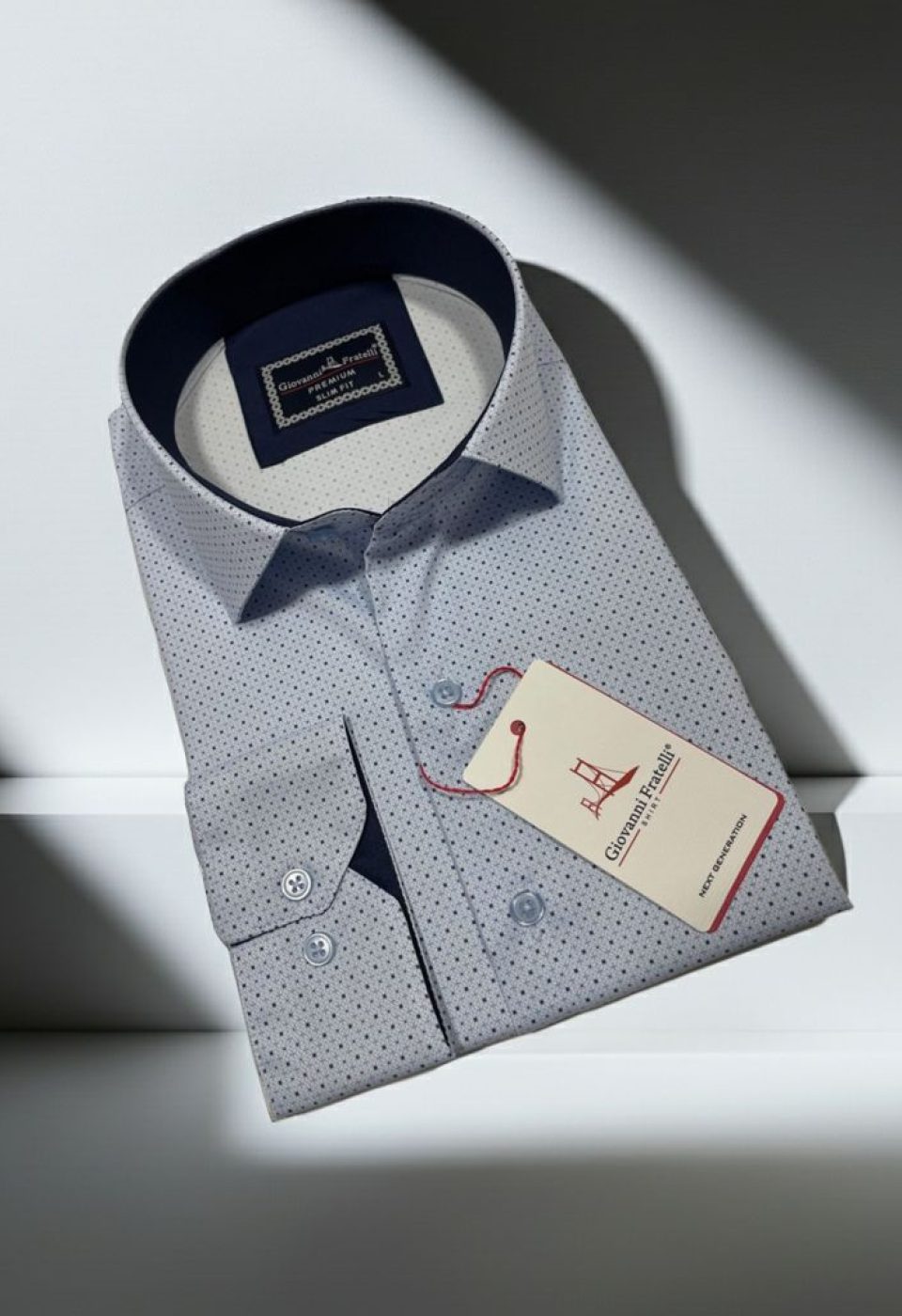 6077 CR DIGITAL 003 Slim Fit Uzun Kol Desenli Dijital Baskılı Erkek Gömlek 3GMK316077003 - Giovanni Fratelli